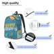thumbnail image 3 of Disketp Happy Easter print Canvas Backpack Lightweight Travel Daypack Student Rucksack Laptop Backpack-Small, 3 of 5
