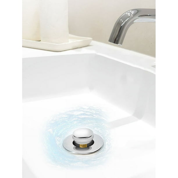 Bouchon D'Évier Universel Rebond Acier Inoxydable - Filtre Vidange 34-38 Mm, Anti-Colmatage Et Étanchéité Parfaite Bouchon évier Anti Colmatage