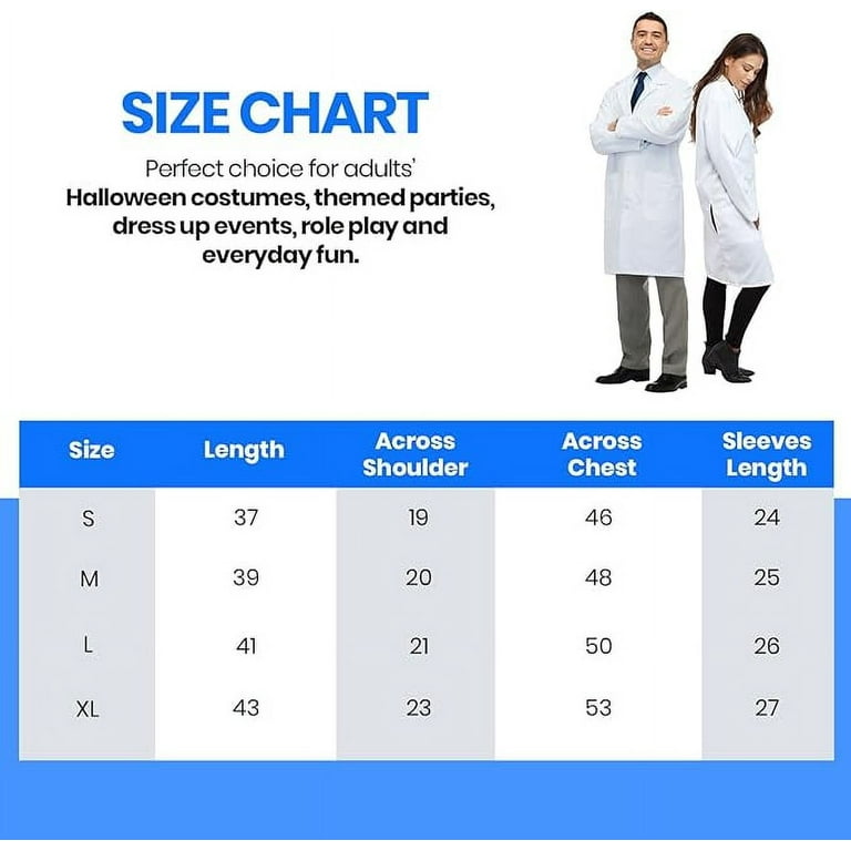 Dress Up America Lightweight Lab Coat Authentic-Looking Doctors