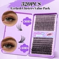 thumbnail image 4 of Kit de extensiones de pestañas CyanoooGenesis 320 piezas 30D+40D 10-16 mm, 4 of 9