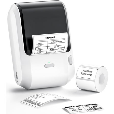 M3 Label Maker Machine with Tape, 3'' Bluetooth Thermal Transfer Sticker Printer for Small Business Clothing, Address, Cable Storage, Compatible with Phones & PC(Not for 4x6 Shipping Label)