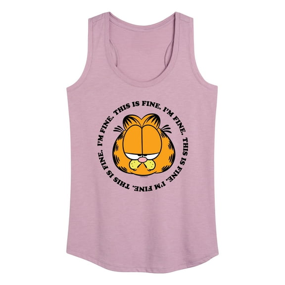 Garfield - I'm Fine This Is Fine - Women's Racerback Tank Top