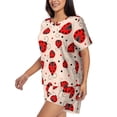 thumbnail image 2 of Xecao Red Ladybug print Swimsuit for women, Summer-ready, sporty style.Quick-dry fabric. Many sizes & colors., 2 of 9