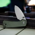 thumbnail image 5 of CIVIVI Baby Banter Small Pocket Folding Knife 2.34" Nitro-V Blade With Green Micarta Handle C19068SB-1, 5 of 9