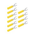 thumbnail image 4 of Fork Spade Wire Connectors Y Spade Plug Connector Electrical Fork Spade Wire Connector U Type Wire Connector Banana Plug Adapter 10pcs Fork Spade Banana Plug Wire Connectors Brass, 4 of 8