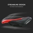 thumbnail image 3 of WEST BIKING Bike Saddle Steel Rails Mountain Bicycle Seat Soft PU Leather Road MTB Bike Saddle Hollow Breathable Bike Saddle Bike Accessories Riding Equipment, 3 of 7