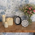 thumbnail image 4 of Sterling & Noble Home – 4x6 Picture Frame – Looped Scalloped Black Cream Oval Ceramic Photo Frame, 4 of 8
