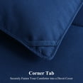 thumbnail image 3 of EMONIA Queen Comforter Duvet Insert, Light Weight Down Alternative Comforter, Fluffy Washable Quilt with Corner Tabs, Dark Blue, 88x88 inches, 3 of 7