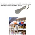 thumbnail image 2 of tamizeot 2 Pieces Metal Shopping Trolley Removable Key Portable Anti-rust Glossy Smooth Opener Accessories with Keyring 2Pcs 1Set, 2 of 6
