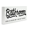 thumbnail image 3 of Stupell Industries Seat Yourself Bathroom Sign Typography Painting White Framed Art Print Wall Art, 24 x 10, 3 of 9