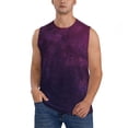 thumbnail image 1 of Fotbe Black Dark Blue Purple Men's Camiseta sin Mangas Estampada para Hombres, Playera Casual para Gimnasio, Entrenamiento, Playa-XX-Large, 1 of 7