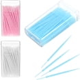 thumbnail image 7 of ACDANC 500Pcs Double Head Dental Floss Interdental Brush 2-In-1 Disposable Plastic Multicolor Dental Pick Braces Cleaner Brush Oral Care Toothpicks (5 Pack, 100Pcs/Box), 7 of 7