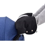 Stroller Gloves,Fleece Stroller Hand Muff, Stroller Accessories,Winter Anti-Freeze Gloves for Baby Stroller Jogger Pram Water Resistant Warmer Gift for Parents And Caregivers (Black)