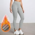 thumbnail image 2 of TTUHYWXI Leggings for Women Thermal Butt Lifting High Waist Warm Tights Yoga Pants 2026 (Light Gray, XXL), 2 of 5