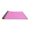thumbnail image 2 of Ahgly Company Indoor Round Solid Pink Modern Area Rugs, 6' Round, 2 of 4