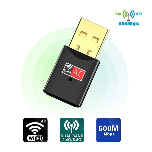 Adaptateur WiFi USB, clé WiFi sans fil 600Mbps double bande 2.4G