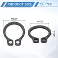 thumbnail image 2 of 50 Pack 1/4" Internal Retaining Ring Circlip, 65 Mn Spring Steel Internal Circlip Snap Rings C-Clips, Black, 2 of 6