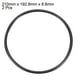 thumbnail image 2 of 2Pcs Junta Tórica Universal Negra 210mm x 8.6mm Material Sellos de Aceite Arandelas Grommets, 2 of 5
