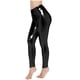 thumbnail image 4 of Leggings sexy de piel sintética brillante para mujer - Pantalones de club, ajuste ceñido, 92 % poliéster, 8 % elastano, 4 of 5