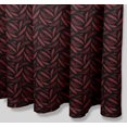 thumbnail image 3 of S4Sassy Black Palm Leaves Waterproof Bathroom Shower Curtain With Roller Rings Hook-60 x 70 Inch, 3 of 6