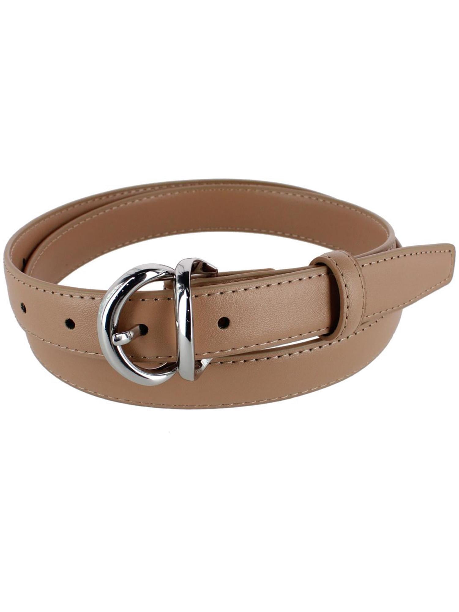 6978 Womens 1 3/8 Inch Wide Basic Bridle Belt, Large CTM 1 3/8 Inch Wide Basic Bridle Belt Twin Pack (Women  main image 3