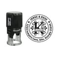 thumbnail image 5 of Printtoo Custom Round Initial Monogram Self Inking Rubber Stamp Family Address Personalized Stamper, 5 of 6