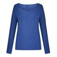 thumbnail image 4 of Trendy Cold Shoulder Tops for Women Long Sleeve Tunic Tops Blouses Sexy Casual Criss Cross Pullover Cut Out Shirts, 4 of 4