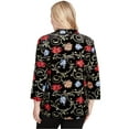 thumbnail image 2 of Alfred Dunner Womens Rich Velvet Floral Two In One Top With Necklace, 2 of 4
