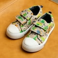 thumbnail image 3 of Kushyshoo Kids Canvas Shoes Toddler Boy Gray Dinosaurs Sneakers for School Days Size 12, 3 of 7