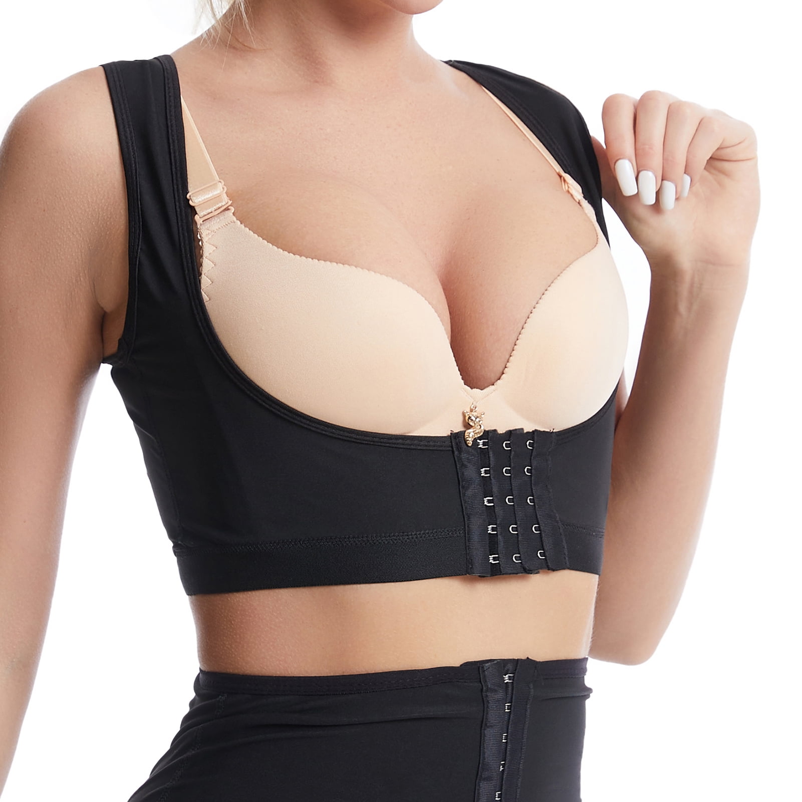 RAINED-Posture Corrector Shapewear for Women Back Support Brace Up Corset Back Humpback with Adjustable Waist Straps 