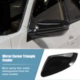 thumbnail image 3 of Mirror Corner Triangle Fender Cover Rearview Triangle Trim Panel Left Side for Honda Civic 2016-2019 Black, 3 of 7