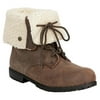 Bearpaw Women's Jeanette Snow Boots Brown Sheepskin 11 M