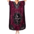thumbnail image 2 of HAPPY BAY Women's Plus Size Caftan Long Mumu Loungewear Dashiki House Dresses 2X-3X Pink-Q285, 2 of 5