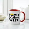 thumbnail image 6 of CafePress - I Love My Colombian Wife Mug - 11 oz Ceramic Mug - Novelty Coffee Tea Cup, 6 of 6