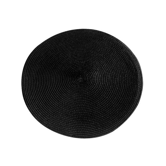 Inteprter Tapete De Resistente Y Duradero Inodoro Moderno Simple Antideslizante Fácil De Cuidar Manteles Individuales Redondos Negro Type1 NO1