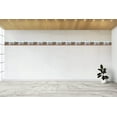 thumbnail image 4 of Dundee Deco's Peel and Stick Wallpaper Border - Nature Blue Silver Brown Birds and Garden pots Wall Border Retro Design, 15 ft x 7 in, Self Adhesive, 4 of 6