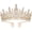 golden white, variant on DESIGNICE Black Tiaras for Women Red Gothic Crown for Women Queen of Hearts Crown Quinceanera Tiara Princess Crowns Royal Queen Tiara Baroque Vintage Tiaras for Costume Birthday Cosplay
