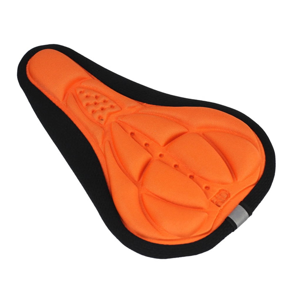 orange bike saddle