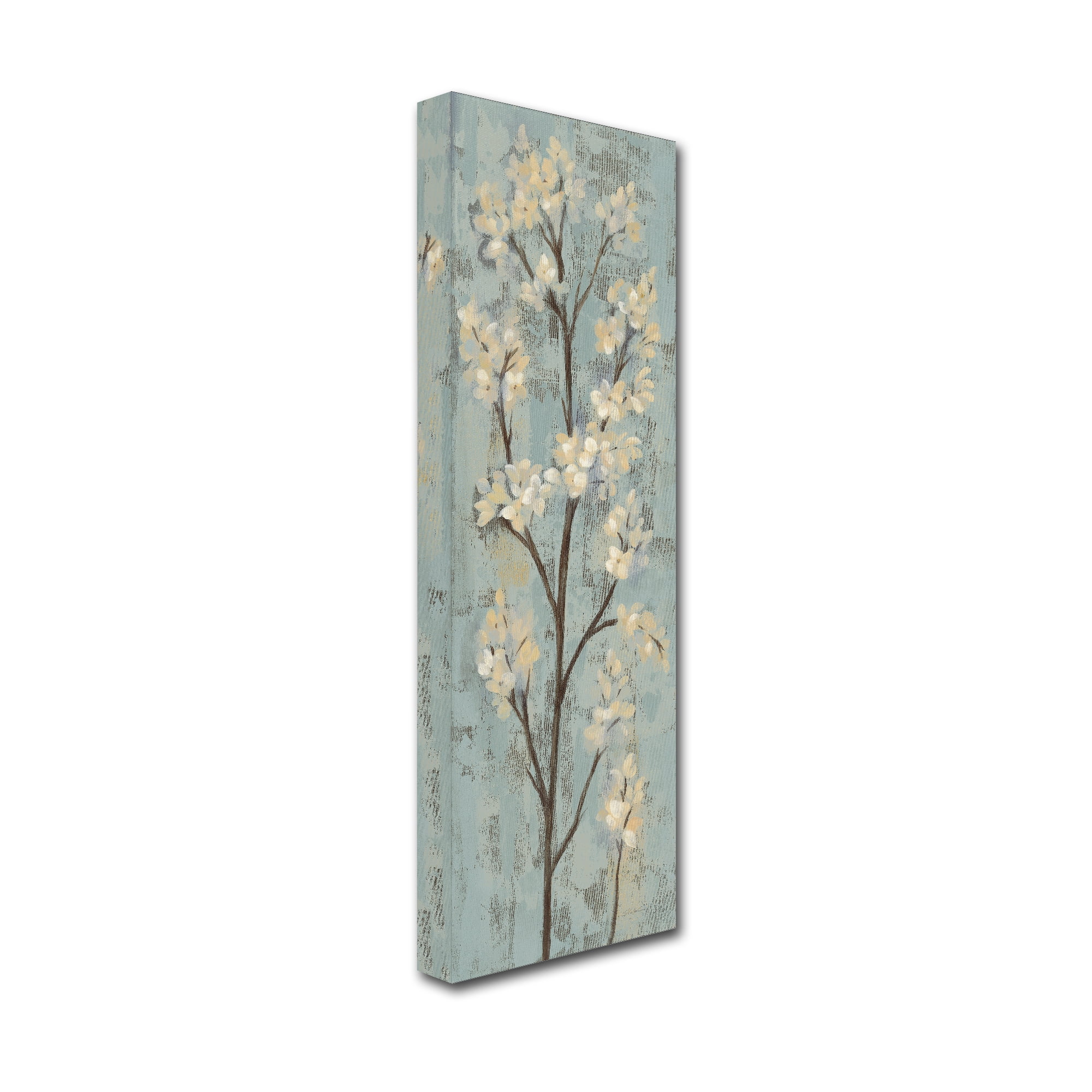 Trademark Fine Art 'Almond Branch I on Light Blue' Canvas Art by Silvia Vassileva