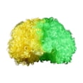 thumbnail image 2 of Peluca de color bandera para la peluca – Peluca afro tricolor explosión, fibra sintética ligera, gorra, talla única, accesorio reutilizable para ferias, 2 of 5