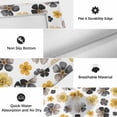 thumbnail image 6 of Botanical Flowers Outdoor Rug for Patio/Deck/Porch, Non-Slip Large Area Rug 5 x 8 Ft, Farmhouse Yellow Gray Floral Plants Indoor Outdoor Rugs Washable Area Rugs, Reversible Camping Rug Carpet Runner, 6 of 8
