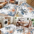 thumbnail image 5 of Octopus Coastal Area Rugs 4'x6', Washable Small Throw Rugs for Office Bathroom, Summer Beach Coral Starfish Ocean Indoor Outdoor Rug Non-Slip Low Pile Carpet Runner Reversible Floor Mats, 5 of 8