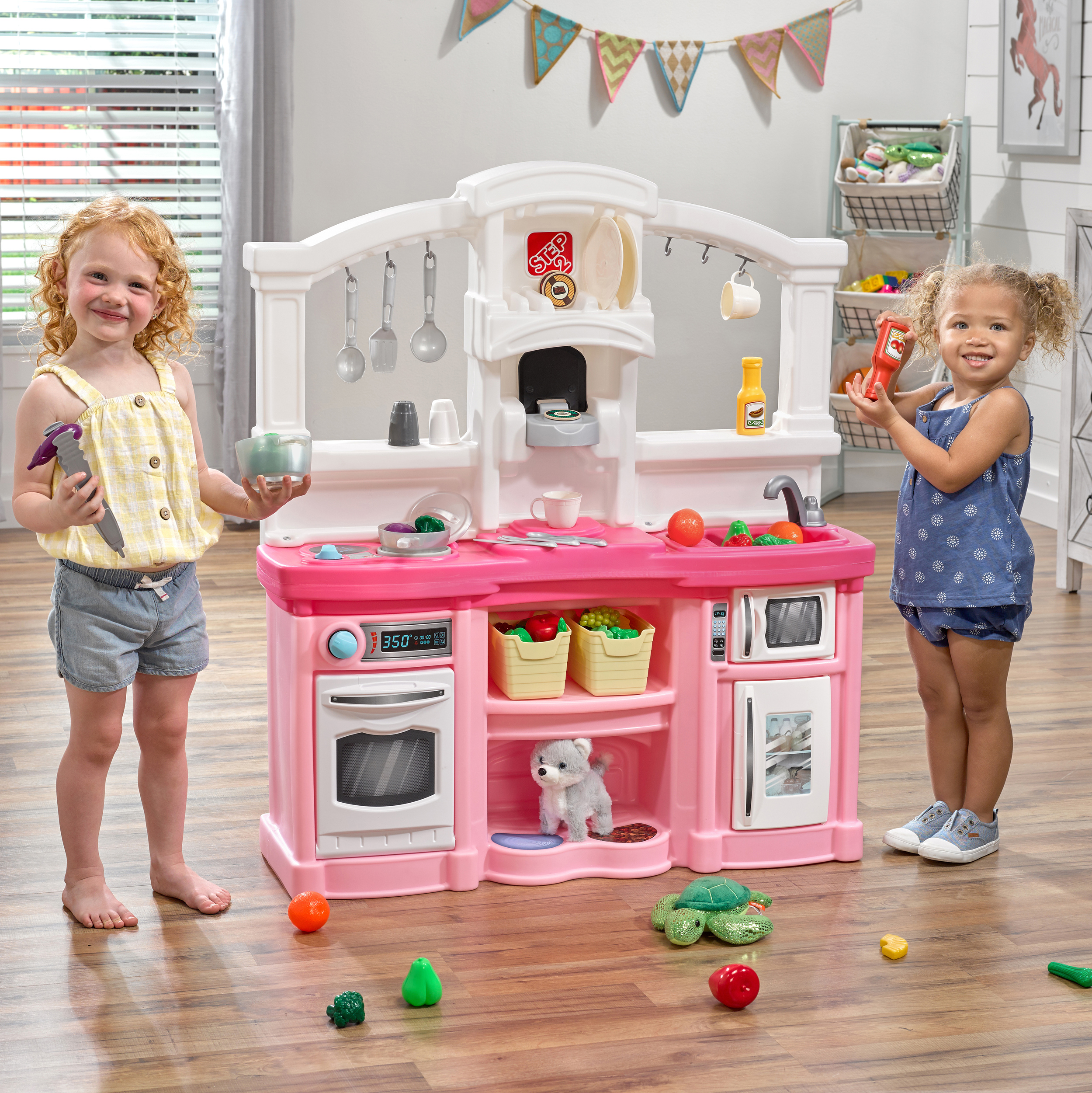 Step2 Fun with Friends Pink Toddler Kitchen Play Set - image 3 of 22