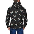 thumbnail image 5 of Zip Up Hoodies for Men - Hummingbird Print Black Long Sleeve Comfrt Men'S Fashion Hoodies & Sweatshirts, Jackets for Men Hoodies Pullover Clothing Clothes with Pouch, 5 of 5