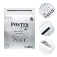thumbnail image 4 of MasteelfCA Retro Style Mailbox Wall-mounted Letter Box Outdoor Mailbox Decorative Suggestion Box, 4 of 9