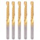 thumbnail image 1 of 5Pcs Milling Cutter High Speed Steel Single Flute Spiral Engraving CNC End Mill Bit 4x25x50mm, 1 of 5