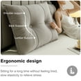 thumbnail image 5 of Lovote Velvet Headboard Pillow 23.6" x 39.4" Gary - Bed Rest Reading Pillow, Long Backrest Cushion for Sofa, Daybed, Tatami, Bay Window, 5 of 7