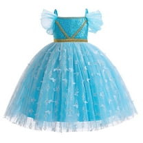 Girls Jasmine Princess Costumes Dress Up for Halloween Cosplay Party