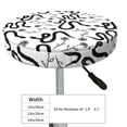 thumbnail image 4 of Fotbe Hand Drawn Snake Stool Covers Round,Waterproof Round Bar Stool Covers Bar Chair Covers Washable Stool Cushion Slipcover for 12-14 Inch Chair-13 inch, 4 of 7