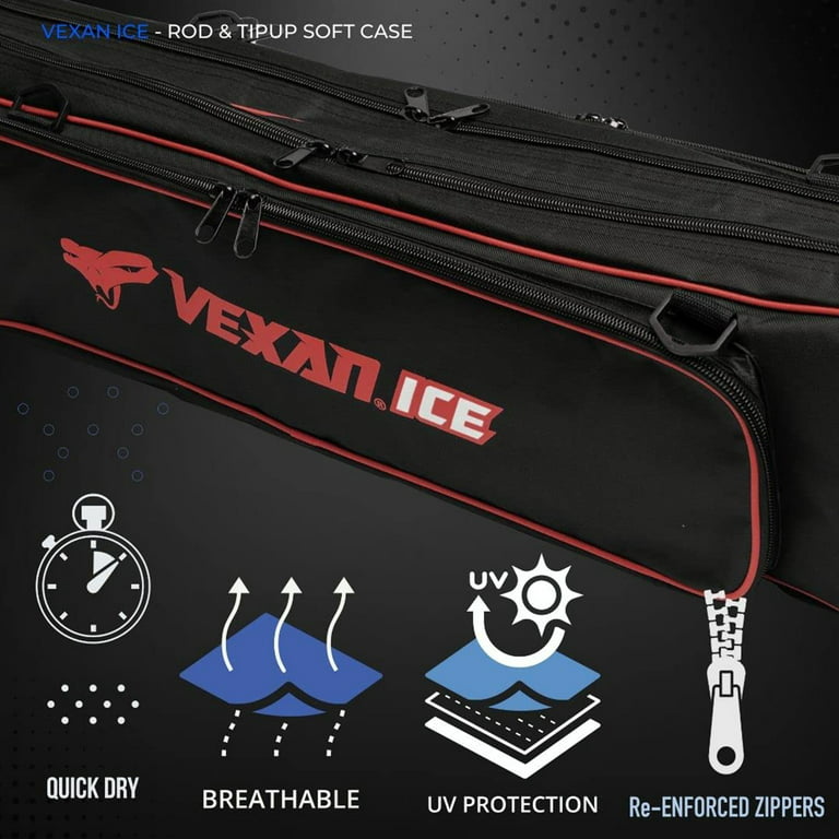 Vexan Ice Fishing Rod & Tackle Bag 36 inch (Red)